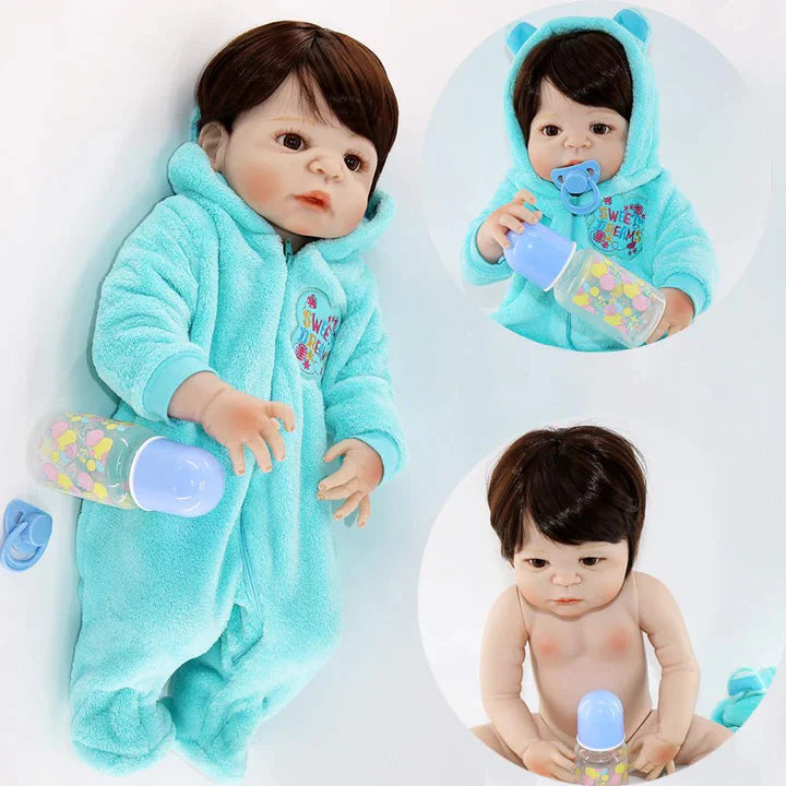 Boneca Bebê Reborn Barata Siliconada Linda Baby Dolls Loira - USA